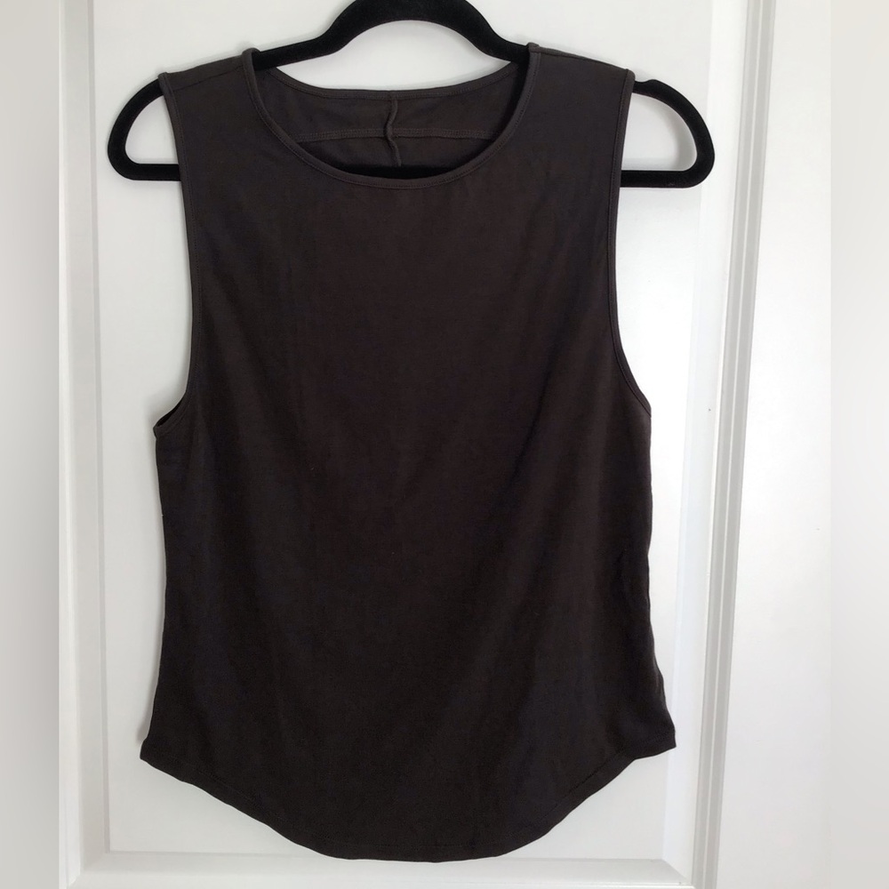 BuffBunny Collection Grapeful Sleeveless Top Size S Brown